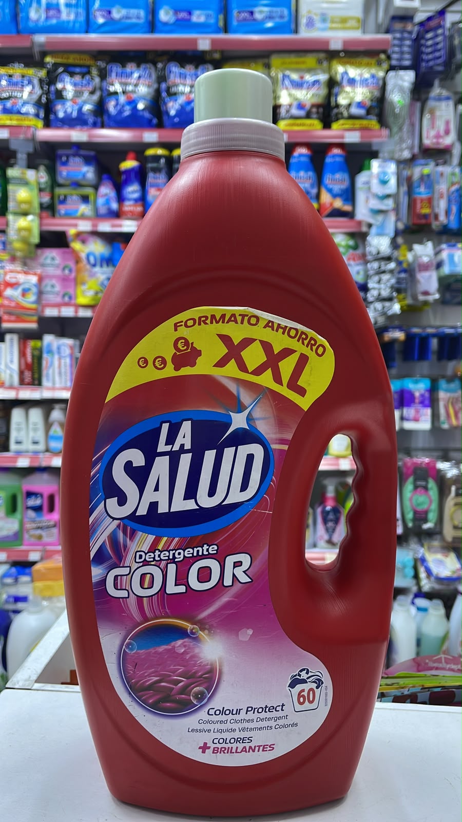 La salud detergente color