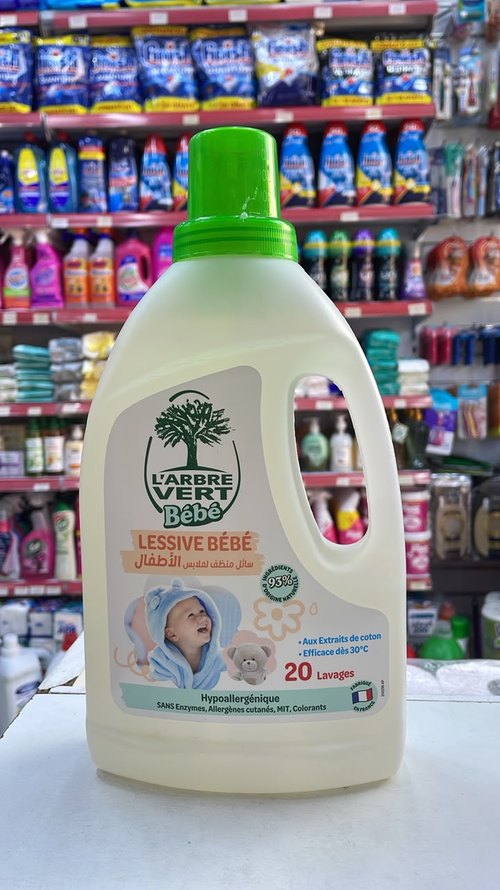 arbre vert lessive bebe