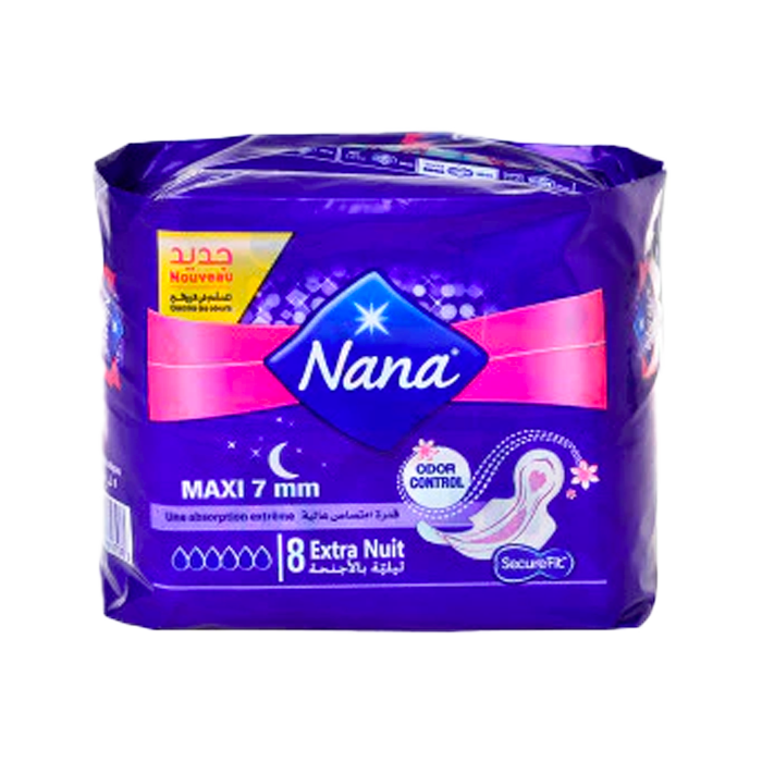 NANA Carré Serviettes Hygiéniques extra nuit