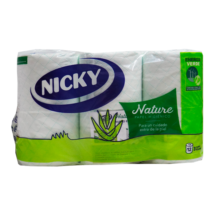 NICKY ALOE VERA Papier Hygiénique (12)